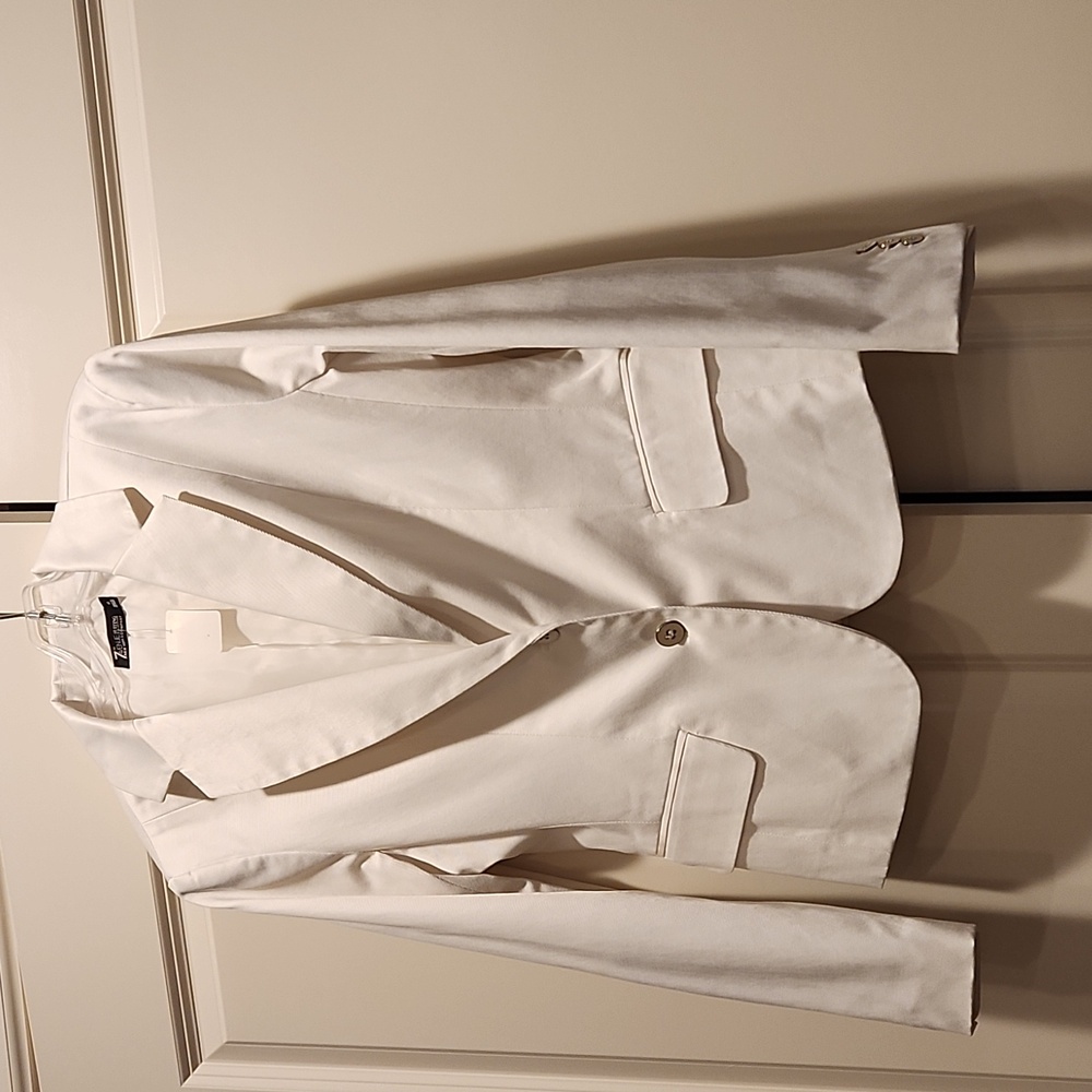 Women's white blazer